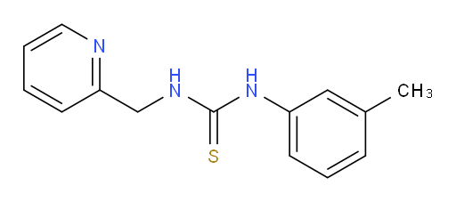 N-(3-Methylphenyl)-N′-(2-pyridinylmethyl)thiourea (ACI)
