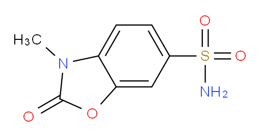 2,3-Dihydro-3-methyl-2-oxo-6-benzoxazolesulfonamide (ACI)
