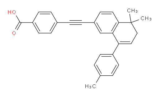 4-[2-[5,6-Dihydro-5,5-dimethyl-8-(4-methylphenyl)-2-naphthalenyl]ethynyl]benzoic acid (ACI)