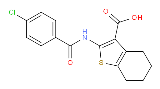 2-[(4-Chlorobenzoyl)amino]-4,5,6,7-tetrahydrobenzo[b]thiophene-3-carboxylic acid (ACI)