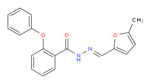 2-Phenoxybenzoic acid 2-[(5-methyl-2-furanyl)methylene]hydrazide (ACI)