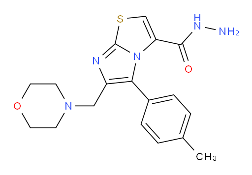 5-(4-Methylphenyl)-6-(4-morpholinylmethyl)imidazo[2,1-b]thiazole-3-carboxylic acid hydrazide (ACI)