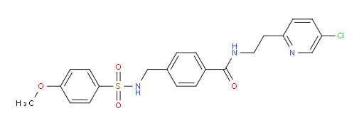 N-[2-(5-Chloro-2-pyridinyl)ethyl]-4-[[[(4-methoxyphenyl)sulfonyl]amino]methyl]benzamide (ACI)