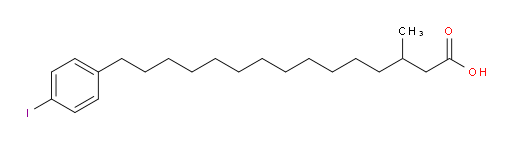 4-Iodo-β-methylbenzenepentadecanoic acid (ACI)