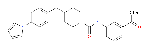 N-(3-Acetylphenyl)-4-[[4-(1H-pyrrol-1-yl)phenyl]methyl]-1-piperidinecarboxamide (ACI)