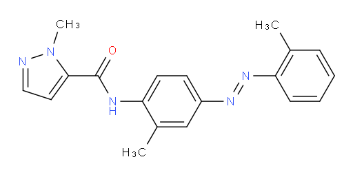 1-Methyl-N-[2-methyl-4-[2-(2-methylphenyl)diazenyl]phenyl]-1H-pyrazole-5-carboxamide (ACI)