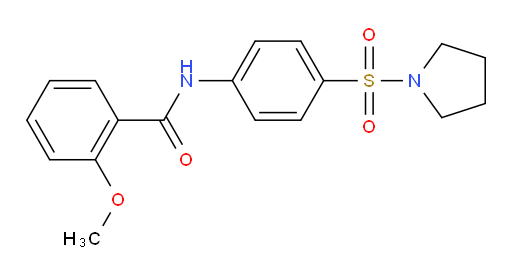 Benzamide, 2-methoxy-N-[4-(1-pyrrolidinylsulfonyl)phenyl]- (9CI, ACI)