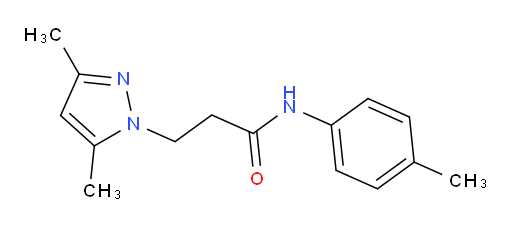 3,5-Dimethyl-N-(4-methylphenyl)-1H-pyrazole-1-propanamide (ACI)