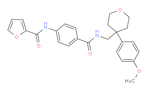 N-[4-[[[[Tetrahydro-4-(4-methoxyphenyl)-2H-pyran-4-yl]methyl]amino]carbonyl]phenyl]-2-furancarboxamide (ACI)