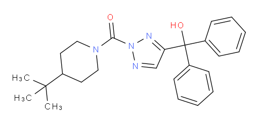 [4-(1,1-Dimethylethyl)-1-piperidinyl][4-(hydroxydiphenylmethyl)-2H-1,2,3-triazol-2-yl]methanone (ACI)