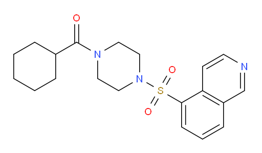 Cyclohexyl[4-(5-isoquinolinylsulfonyl)-1-piperazinyl]methanone (ACI)