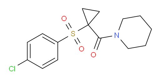 [1-[(4-Chlorophenyl)sulfonyl]cyclopropyl]-1-piperidinylmethanone (ACI)