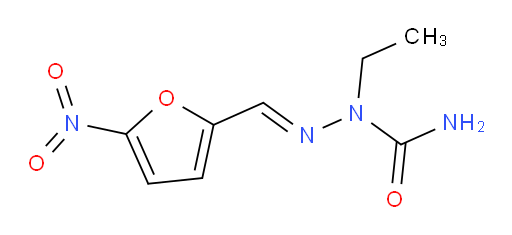 1-Ethyl-2-[(5-nitro-2-furanyl)methylene]hydrazinecarboxamide (ACI)