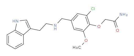 2-[2-Chloro-4-[[[2-(1H-indol-3-yl)ethyl]amino]methyl]-6-methoxyphenoxy]acetamide (ACI)