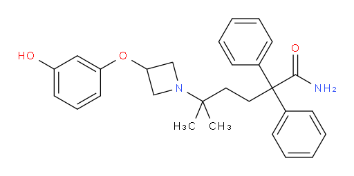 3-(3-Hydroxyphenoxy)-δ,δ-dimethyl-α,α-diphenyl-1-azetidinepentanamide (ACI)