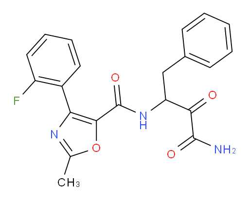 N-[3-Amino-2,3-dioxo-1-(phenylmethyl)propyl]-4-(2-fluorophenyl)-2-methyl-5-oxazolecarboxamide (ACI)