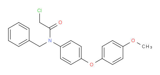 2-Chloro-N-[4-(4-methoxyphenoxy)phenyl]-N-(phenylmethyl)acetamide (ACI)