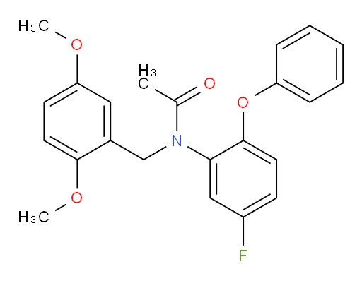 N-(2,5-Dimethoxybenzyl)-N-(5-fluoro-2-phenoxyphenyl)acetamide