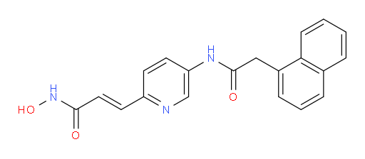 N-[6-[3-(Hydroxyamino)-3-oxo-1-propen-1-yl]-3-pyridinyl]-1-naphthaleneacetamide (ACI)
