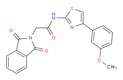 1,3-Dihydro-N-[4-(3-methoxyphenyl)-2-thiazolyl]-1,3-dioxo-2H-isoindole-2-acetamide (ACI)