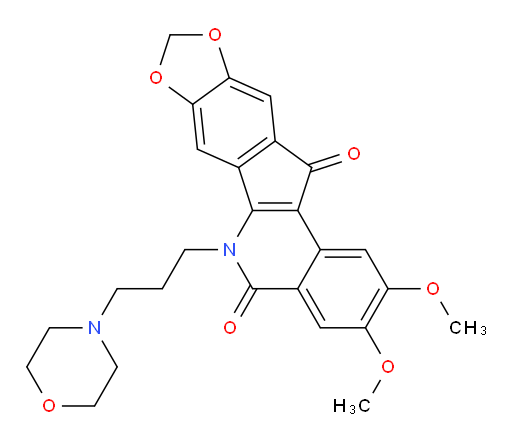2,3-Dimethoxy-6-[3-(4-morpholinyl)propyl]-5H-[1,3]dioxolo[4′,5′:5,6]indeno[1,2-c]isoquinoline-5,12(6H)-dione (ACI)
