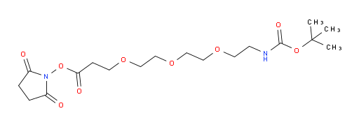 5,8,11-Trioxa-2-azatetradecanedioic acid, 1-(1,1-dimethylethyl) 14-(2,5-dioxo-1-pyrrolidinyl) ester (ACI)