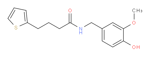 N-[(4-Hydroxy-3-methoxyphenyl)methyl]-2-thiophenebutanamide (ACI)