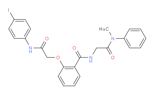 2-[2-[(4-Iodophenyl)amino]-2-oxoethoxy]-N-[2-(methylphenylamino)-2-oxoethyl]benzamide (ACI)