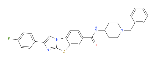 2-(4-Fluorophenyl)-N-[1-(phenylmethyl)-4-piperidinyl]imidazo[2,1-b]benzothiazole-7-carboxamide (ACI)