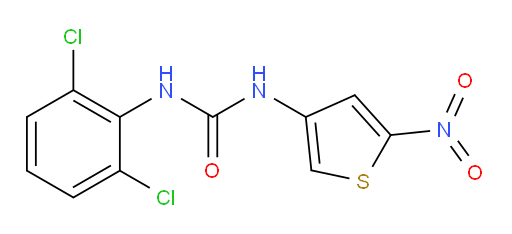 N-(2,6-Dichlorophenyl)-N′-(5-nitro-3-thienyl)urea (ACI)