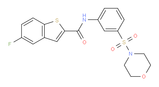 5-Fluoro-N-[3-(4-morpholinylsulfonyl)phenyl]benzo[b]thiophene-2-carboxamide (ACI)