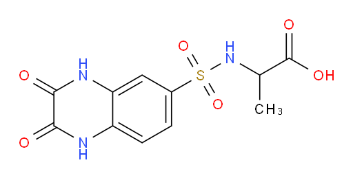 N-[(1,2,3,4-Tetrahydro-2,3-dioxo-6-quinoxalinyl)sulfonyl]alanine (ACI)