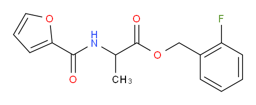 N-(2-Furanylcarbonyl)alanine (2-fluorophenyl)methyl ester (ACI)