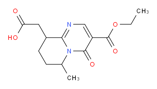 3-(Ethoxycarbonyl)-6,7,8,9-tetrahydro-6-methyl-4-oxo-4H-pyrido[1,2-a]pyrimidine-9-acetic acid (ACI)