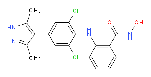 2-[[2,6-Dichloro-4-(3,5-dimethyl-1H-pyrazol-4-yl)phenyl]amino]-N-hydroxybenzamide (ACI)