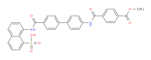 1-Methyl 4-[[[4′-[[(8-sulfo-1-naphthalenyl)amino]carbonyl][1,1′-biphenyl]-4-yl]amino]carbonyl]benzoate (ACI)