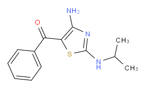 [4-Amino-2-[(1-methylethyl)amino]-5-thiazolyl]phenylmethanone (ACI)