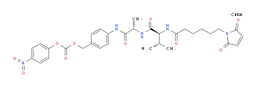 N-[6-(2,5-Dihydro-2,5-dioxo-1H-pyrrol-1-yl)-1-oxohexyl]-L-valyl-N-[4-[[[(4-nitrophenoxy)carbonyl]oxy]methyl]phenyl]-L-alaninamide (ACI)