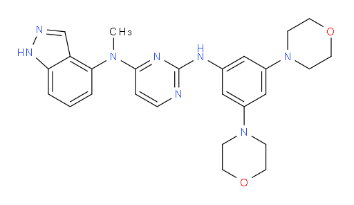 N2-(3,5-Di-4-morpholinylphenyl)-N4-1H-indazol-4-yl-N4-methyl-2,4-pyrimidinediamine (ACI)