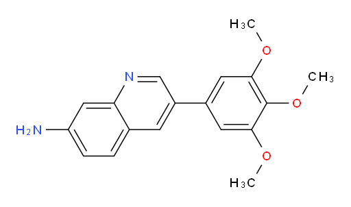 7-Quinolinamine, 3-(3,4,5-trimethoxyphenyl)- (ACI)