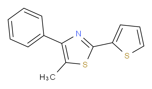 5-Methyl-4-phenyl-2-(2-thienyl)thiazole (ACI)