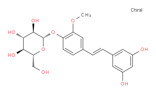 4-[(1E)-2-(3,5-Dihydroxyphenyl)ethenyl]-2-methoxyphenyl β-D-glucopyranoside (ACI)