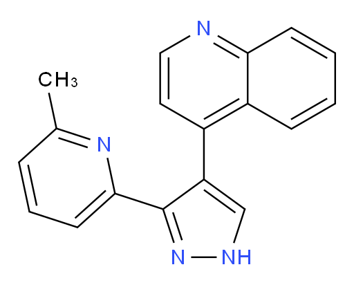 4-[3-(6-Methyl-2-pyridinyl)-1H-pyrazol-4-yl]quinoline (ACI)