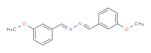 3-Methoxybenzaldehyde 2-[(3-methoxyphenyl)methylene]hydrazone (ACI)