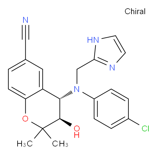 (3R,4S)-4-[(4-Chlorophenyl)(1H-imidazol-2-ylmethyl)amino]-3,4-dihydro-3-hydroxy-2,2-dimethyl-2H-1-benzopyran-6-carbonitrile (ACI)
