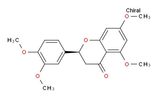 (2S)-2-(3,4-Dimethoxyphenyl)-2,3-dihydro-5,7-dimethoxy-4H-1-benzopyran-4-one (ACI)