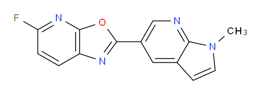 5-Fluoro-2-(1-methyl-1H-pyrrolo[2,3-b]pyridin-5-yl)oxazolo[5,4-b]pyridine (ACI)