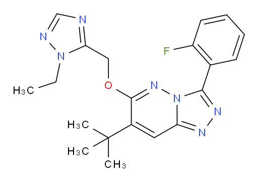 7-(1,1-Dimethylethyl)-6-[(1-ethyl-1H-1,2,4-triazol-5-yl)methoxy]-3-(2-fluorophenyl)-1,2,4-triazolo[4,3-b]pyridazine (ACI)