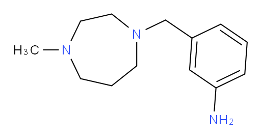 3-[(Hexahydro-4-methyl-1H-1,4-diazepin-1-yl)methyl]benzenamine (ACI)