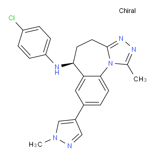 (6S)-N-(4-Chlorophenyl)-5,6-dihydro-1-methyl-8-(1-methyl-1H-pyrazol-4-yl)-4H-[1,2,4]triazolo[4,3-a][1]benzazepin-6-amine (ACI)